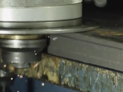 Handheld flat surface de-chamfering machine grinding