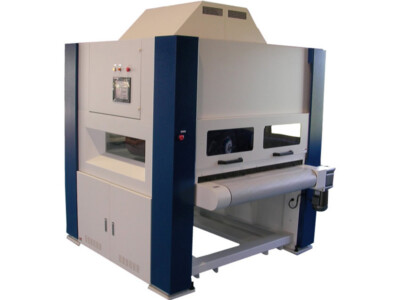 Sheet metal deburring and polishing machine